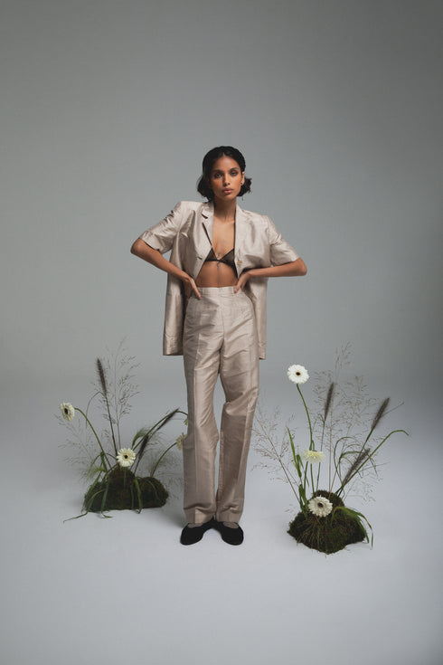 Diane Silk Suit Set